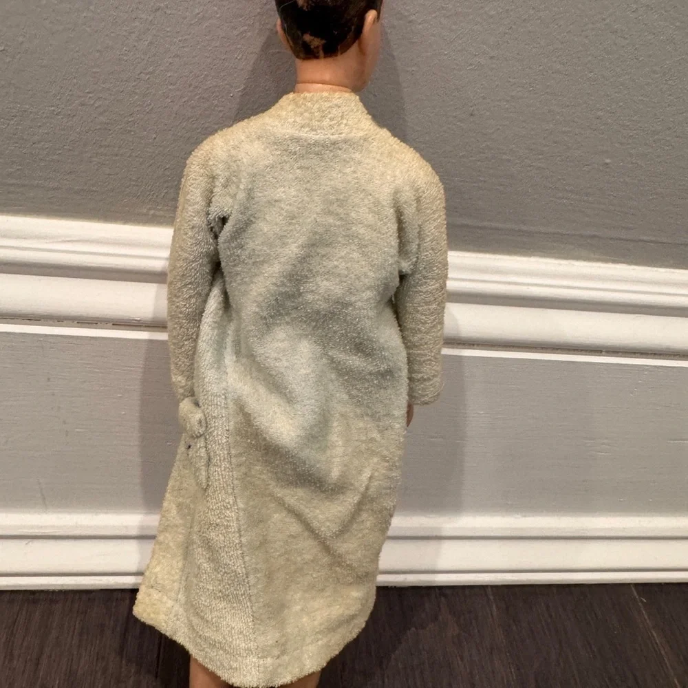 VINTAGE 1962 Mattel Barbie Ken Doll with Cream Robe Molded Crew Cut Collectors